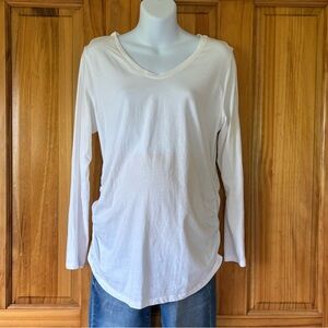 White Maternity tee
